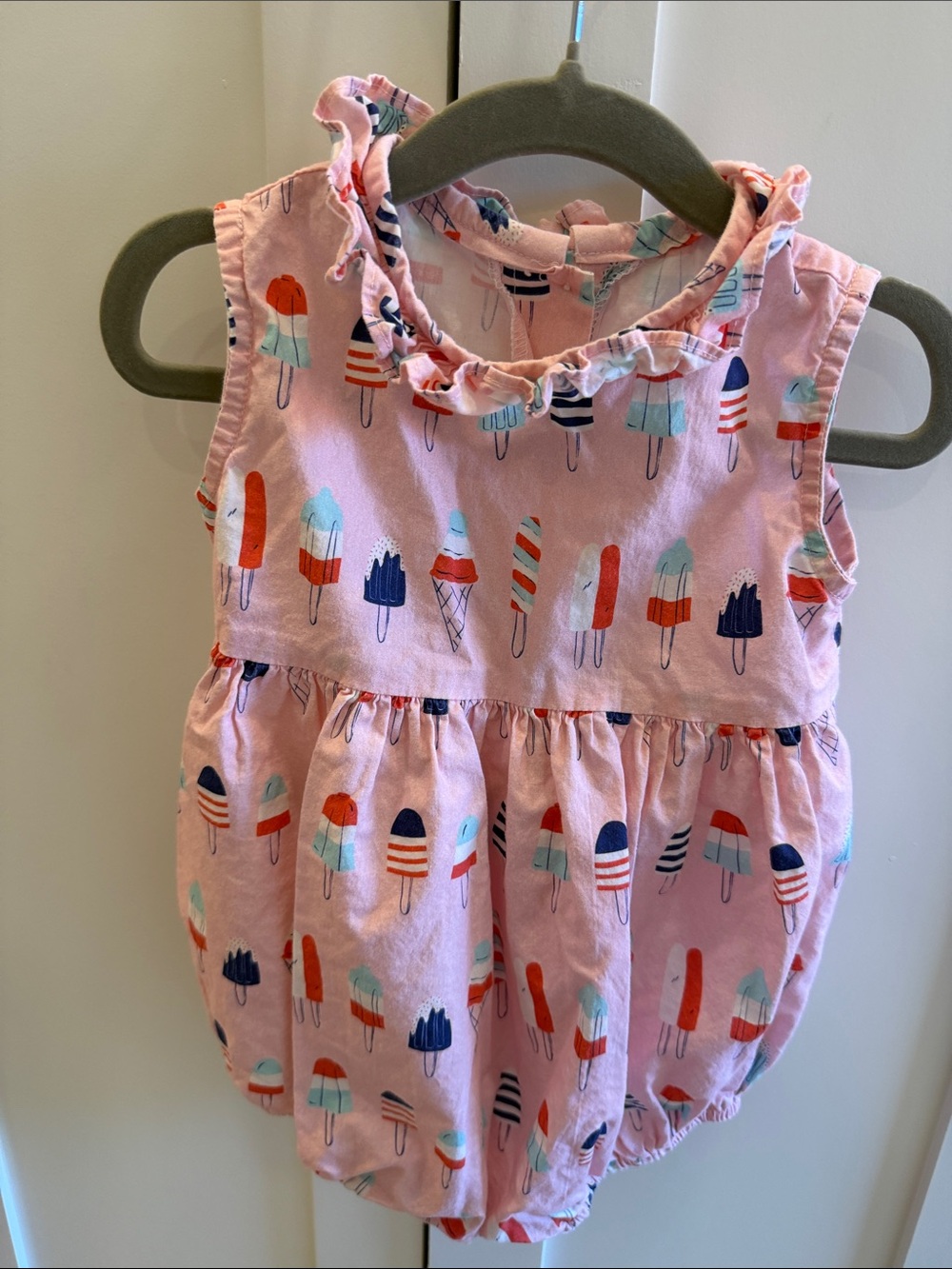 Baby Pink Popsicle Print Bubble